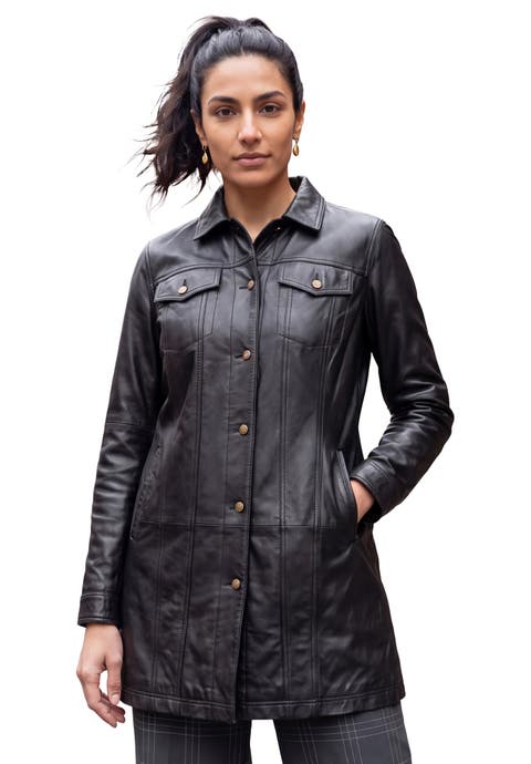 Long Leather Jacket