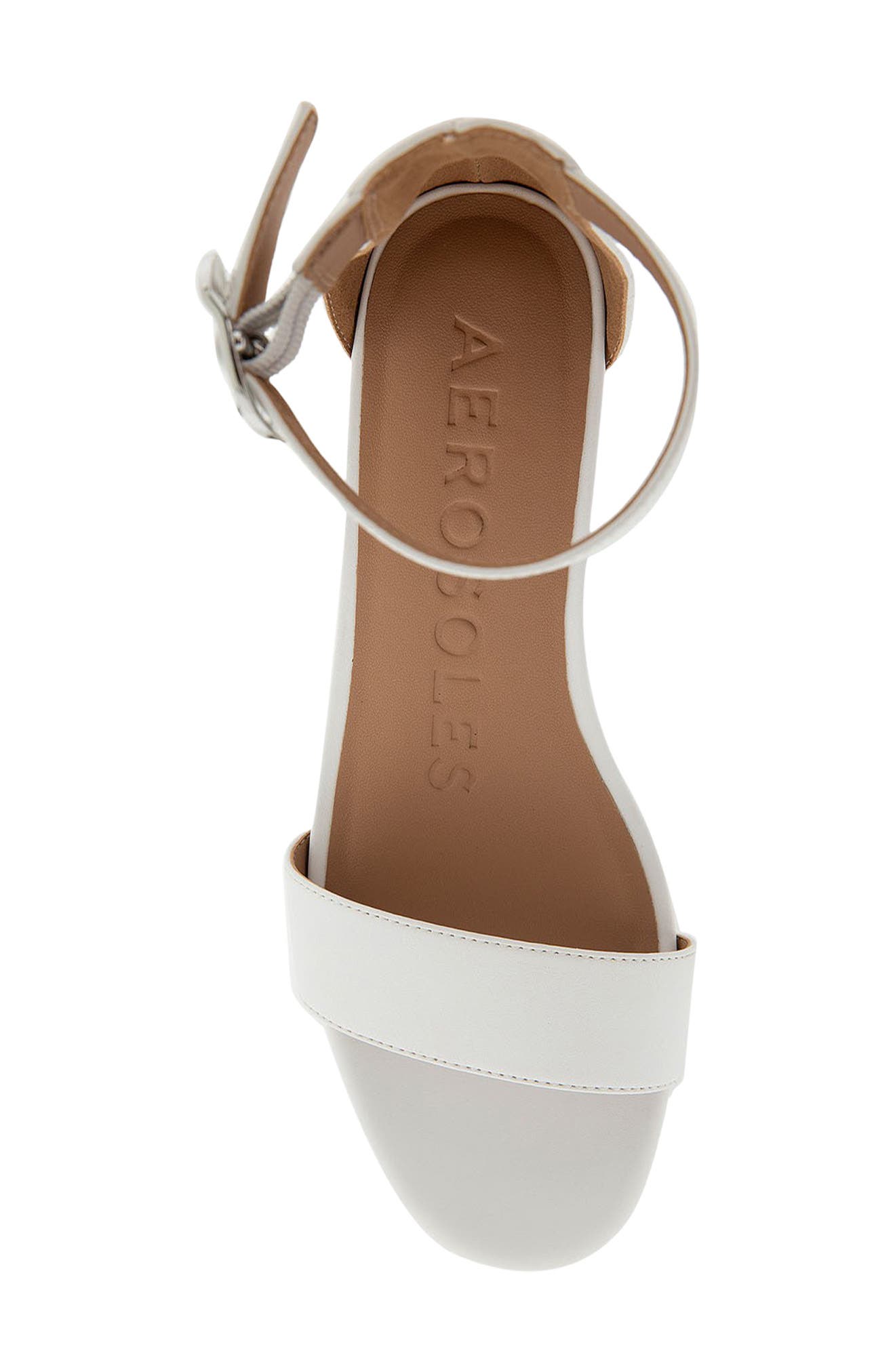 Aerosoles Willis Wedge Heel Sandal, Alternate, color, White Pu