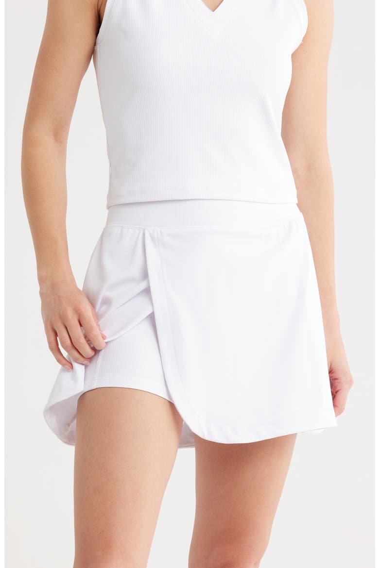Wonderlink Tulip Hem Skort, Alternate, color, WHITE