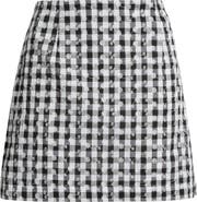 Petal & Pup Clement Embroidered Check Miniskirt