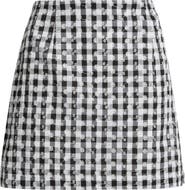 Petal & Pup Clement Embroidered Check Miniskirt