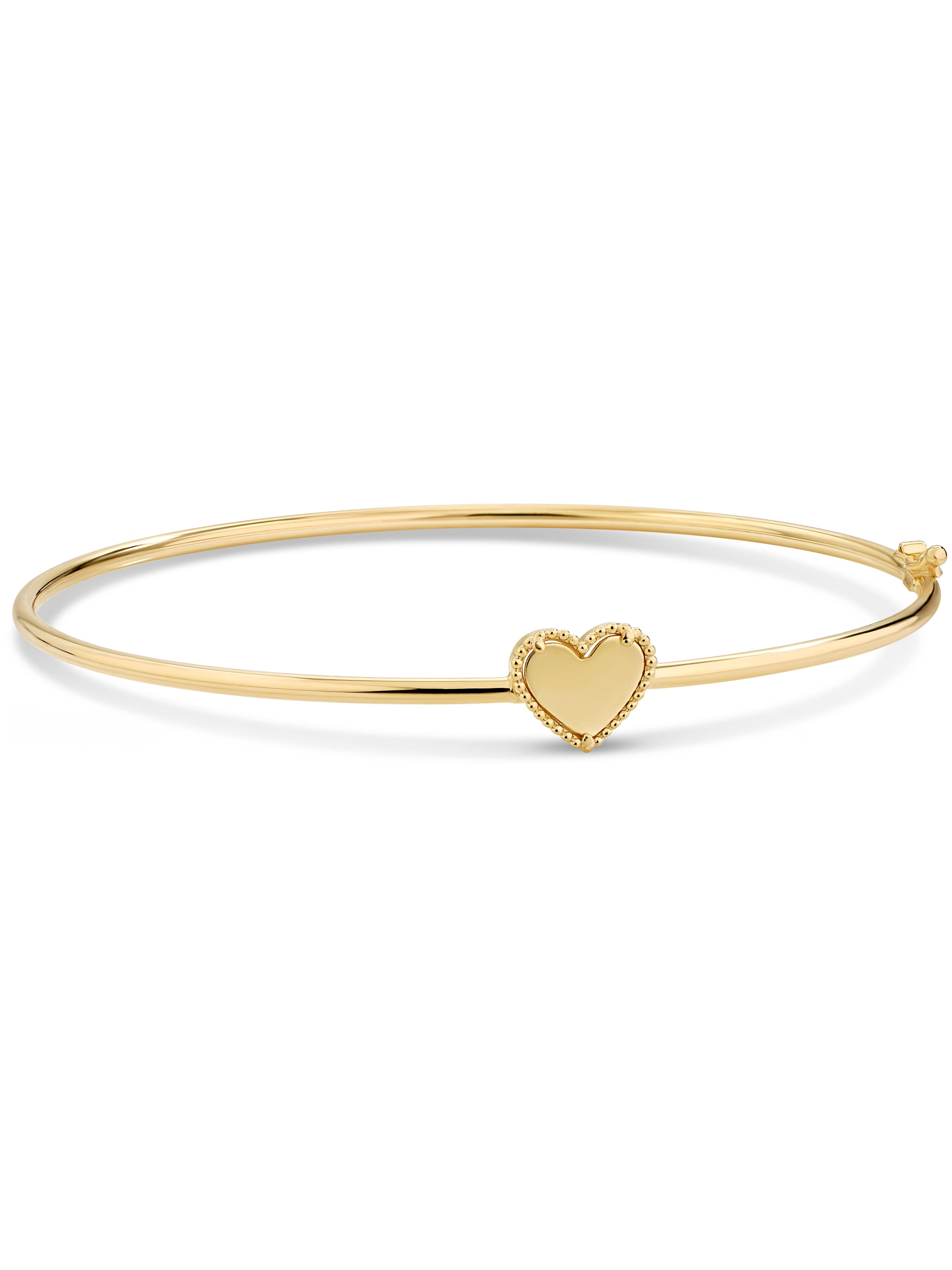 Devata Sweet Heart Bangle Bracelet In Gold