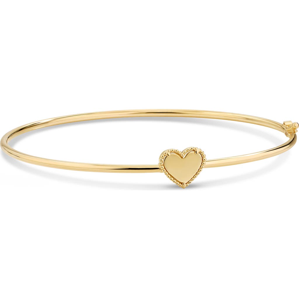 Devata Sweet Heart Bangle Bracelet In Gold