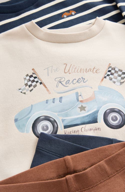 Next Kids' 4-pack Assorted Sweatshirt & Leggings Set In Blue