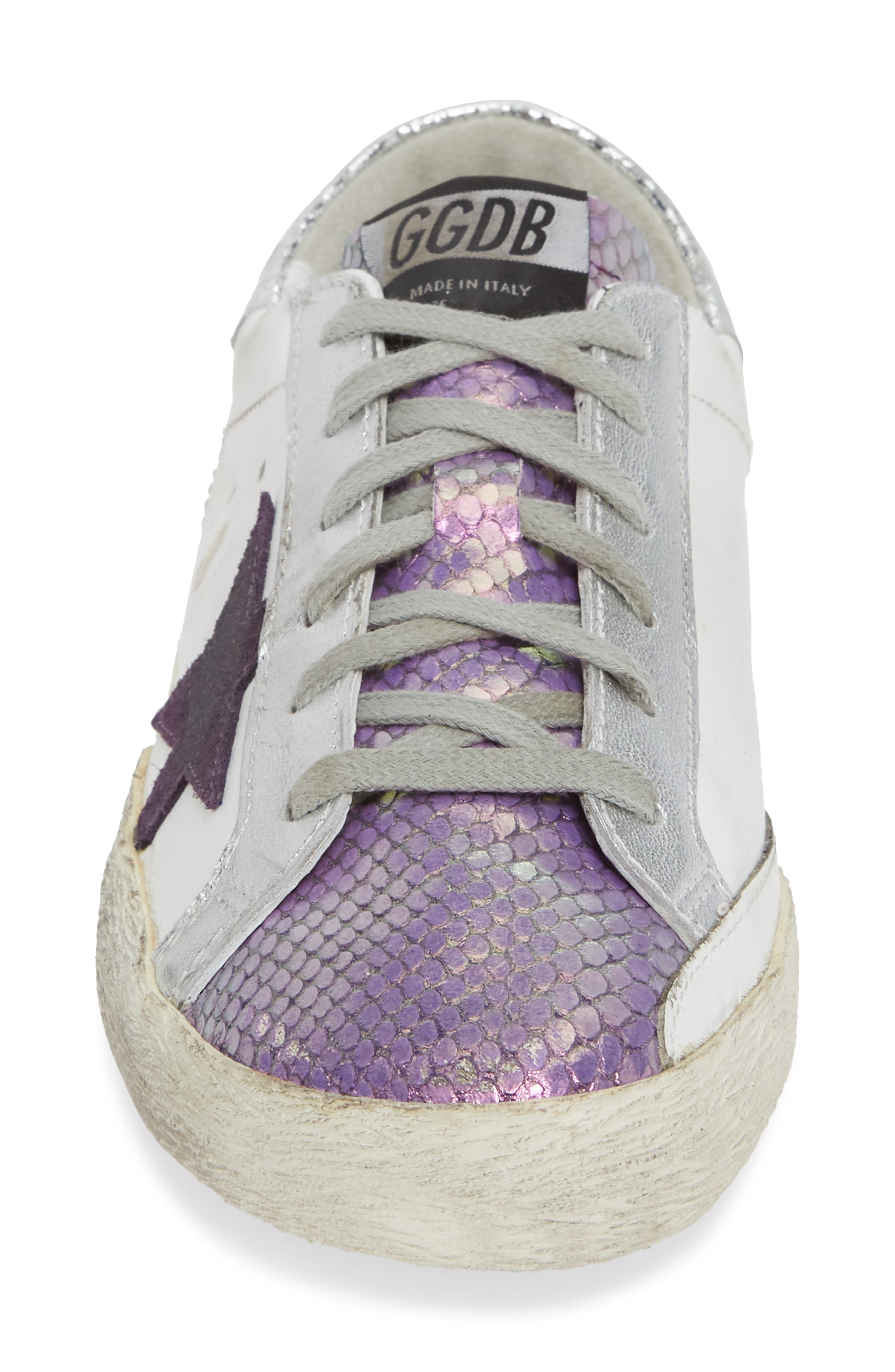 Golden Goose Superstar Metallic Sneaker, Alternate, color, 