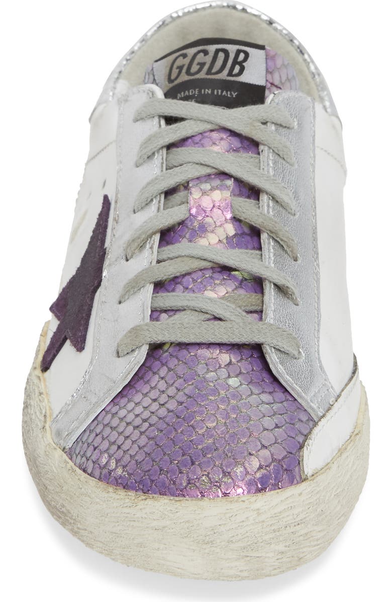 Golden Goose Superstar Metallic Sneaker, Alternate, color,
