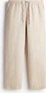 H&M Regular Fit Linen-blend Trousers