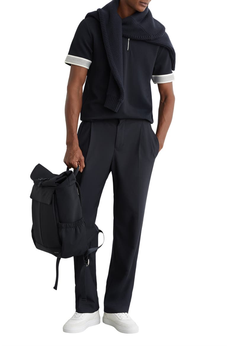 Bruno Quarter Zip Polo, Alternate, color, NAVY