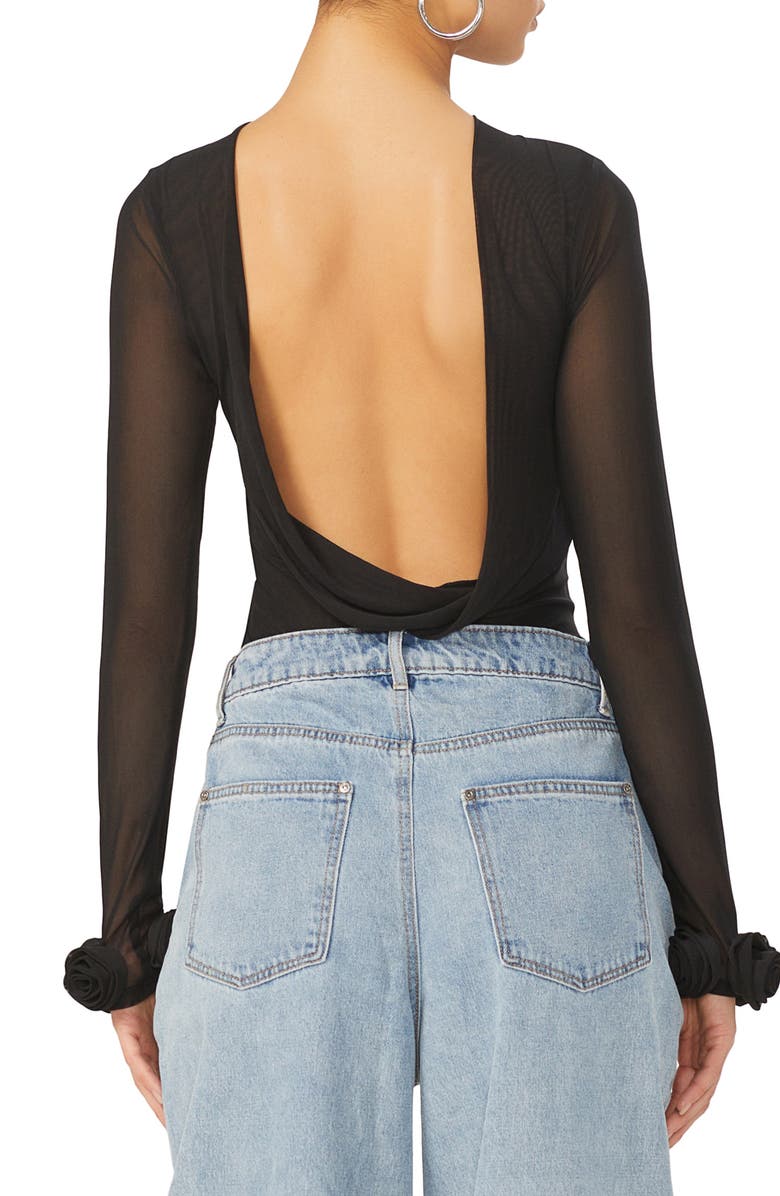 AFRM Lavi Mixed Media Open Back Top, Alternate, color, 