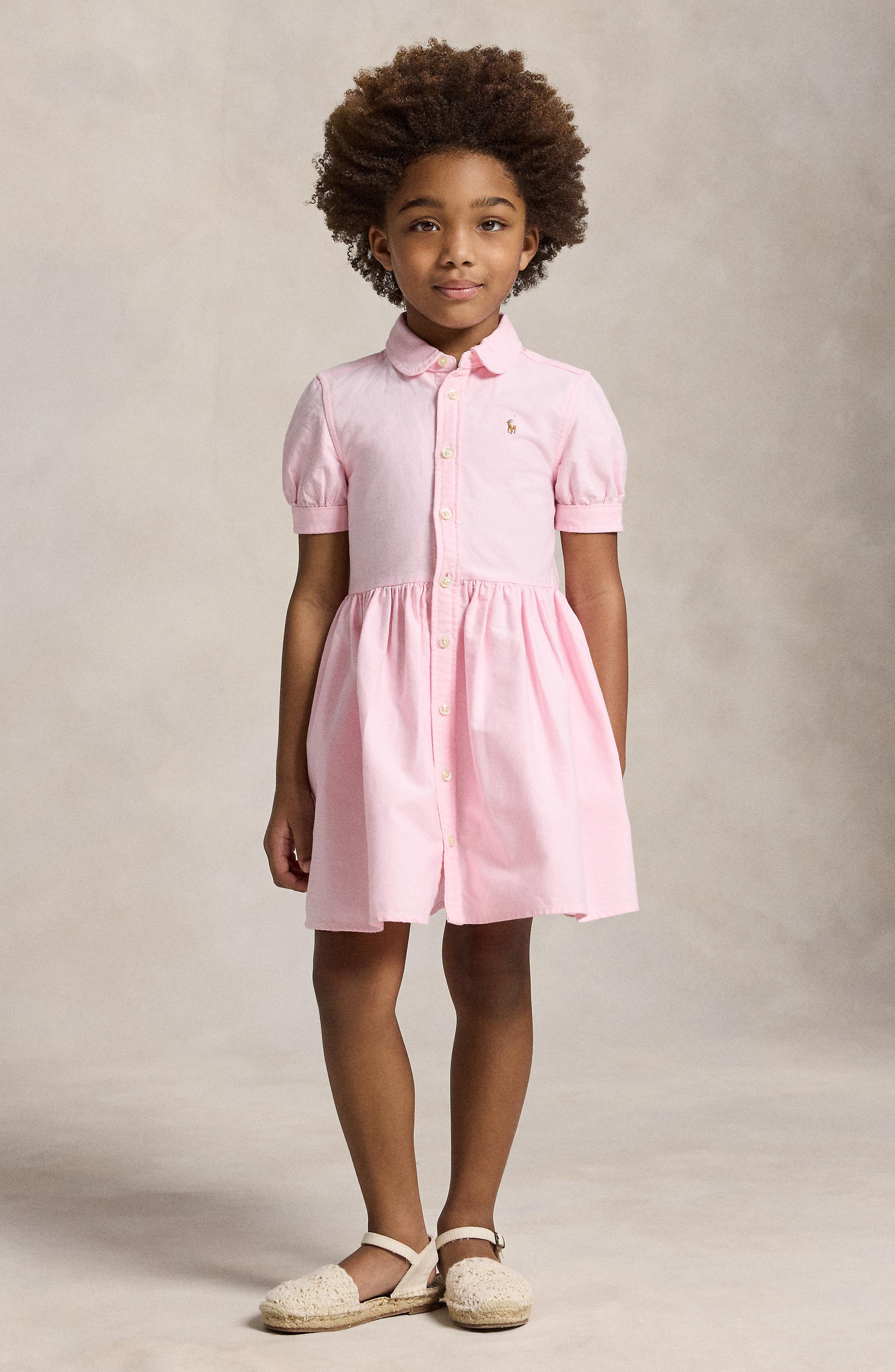 Polo Ralph Lauren Kids' Cotton Oxford Shirtdress | Nordstrom