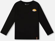 Deux par Deux Long Sleeve Jersey Tee Shirt with Back & Front