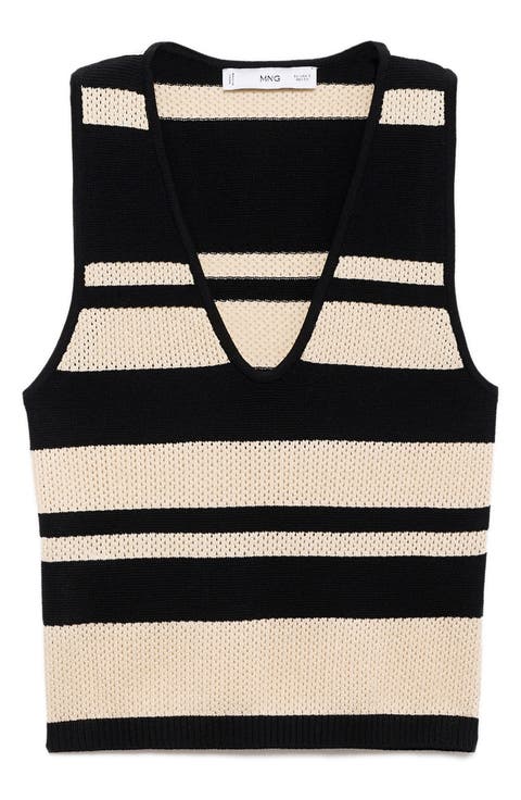 Open Stitch Sweater Tank