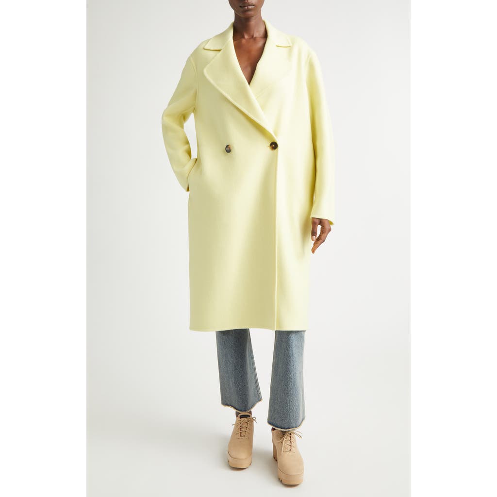 Stella Mccartney Iconic Wool Coat In Yellow