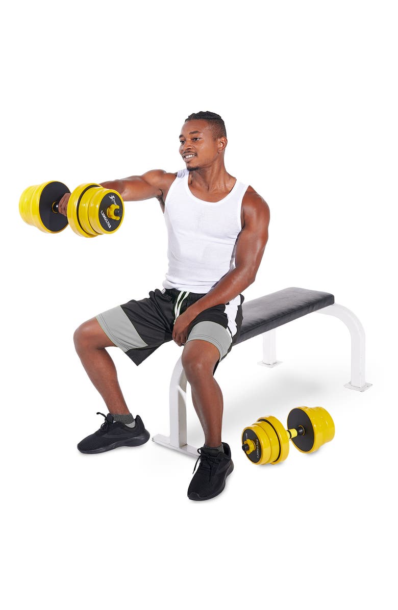 ProsourceFit Adjustable Dumbbells and Barbell Set, Alternate, color, 