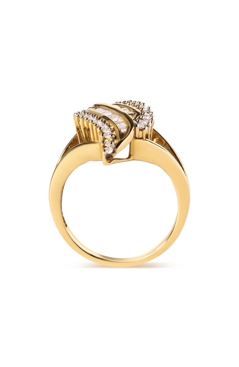 Haus of Brilliance 10K Yellow Gold 1/2 Cttw Diamond Cocktail Ring, Alternate, color, Yellow