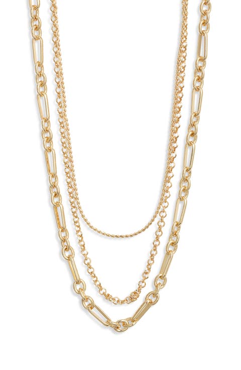 Set of 2 Layered Chain Necklaces