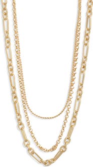 Nordstrom Set of 2 Layered Chain Necklaces