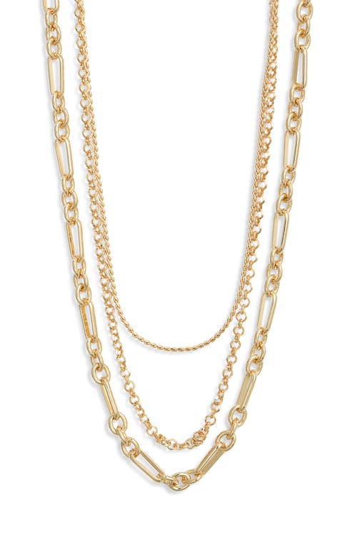 NORDSTROM NORDSTROM SET OF 2 LAYERED CHAIN NECKLACES 