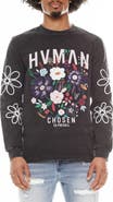 HVMAN Floral Long Sleeve Graphic T-Shirt