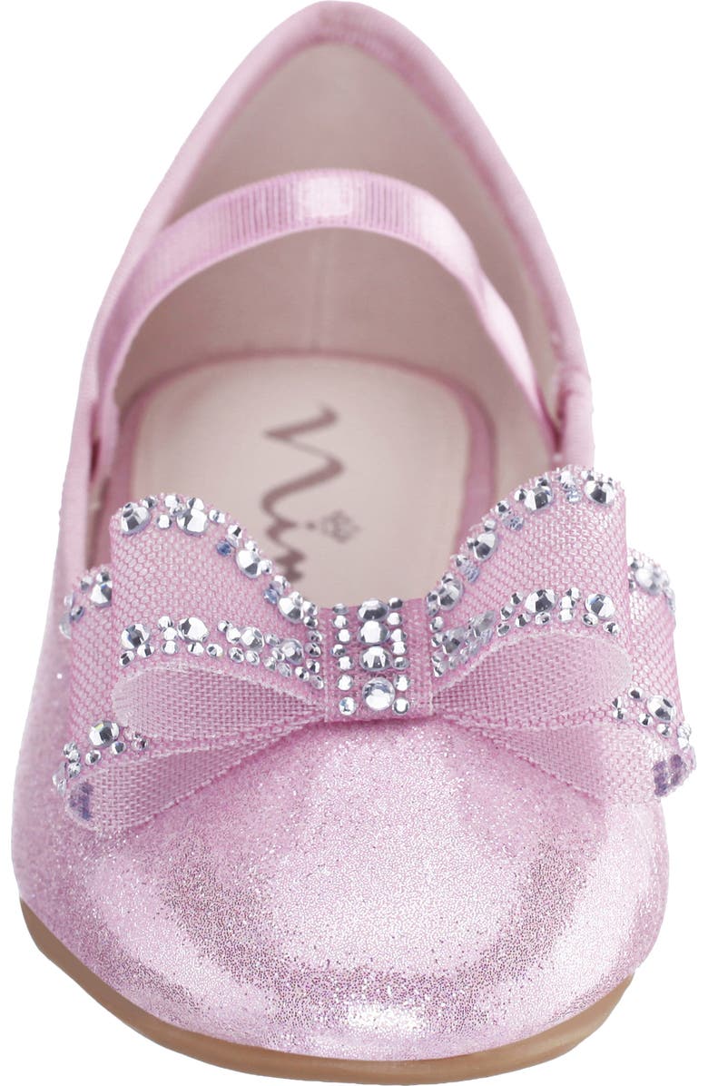 Nina Kids' Sidnee Mary Jane Flat, Alternate, color, Pink Shimmer