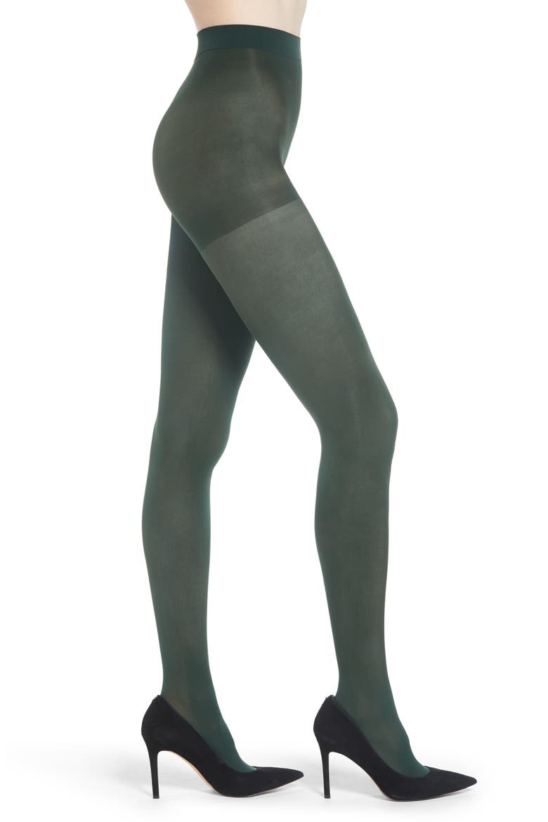 x Atlantic-Pacific Opaque Tights, Main, color, GREEN PARK