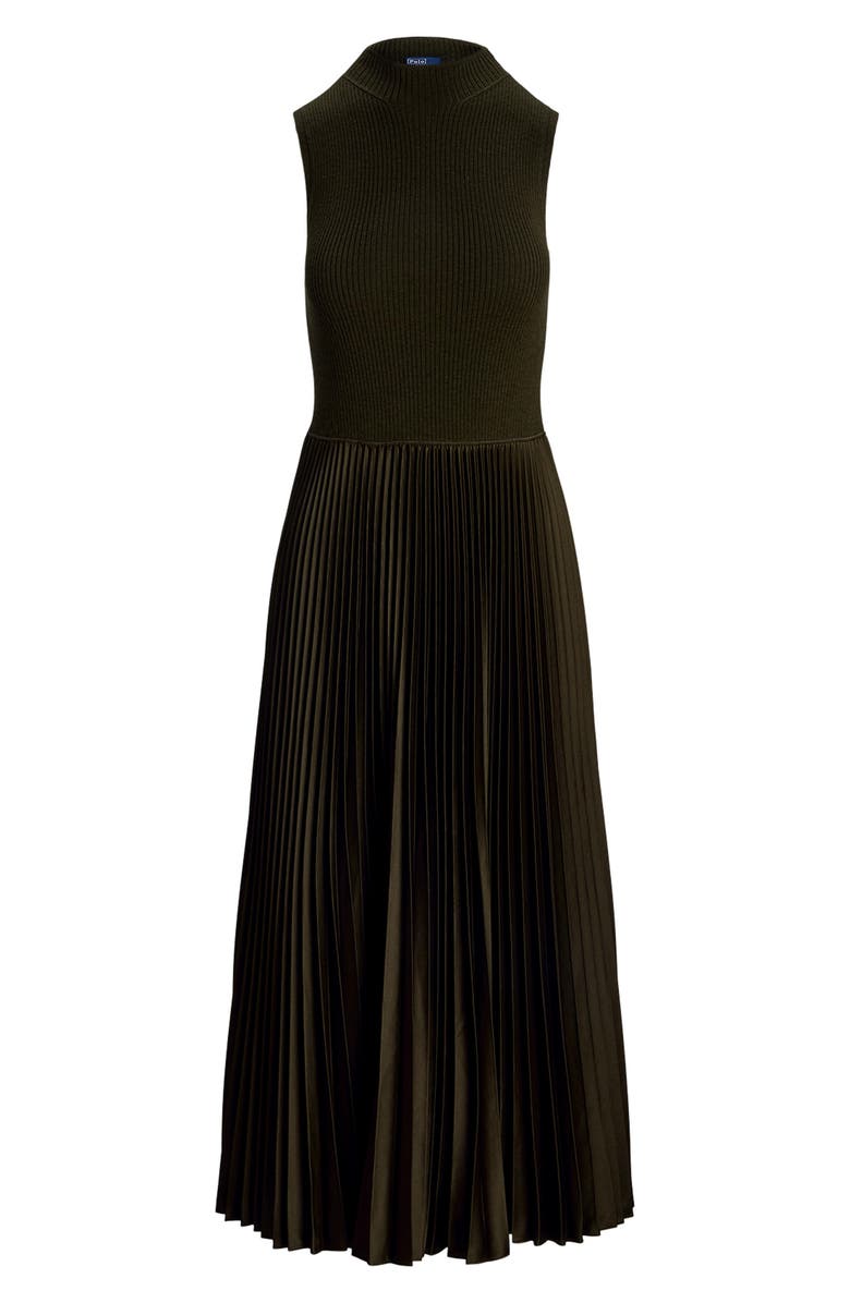 Polo Ralph Lauren Wynna Mixed Media Dress, Alternate, color, 