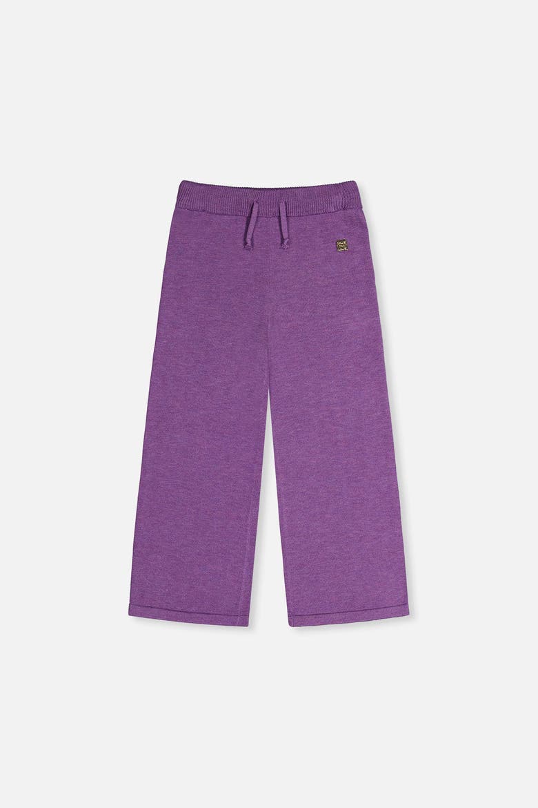 Cozy Texture Wide Leg Knitted Pants, Main, color, Violet