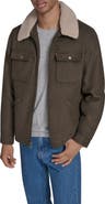 Levi's Brushed Twill Depot Jacket with Faux Shearling Collar