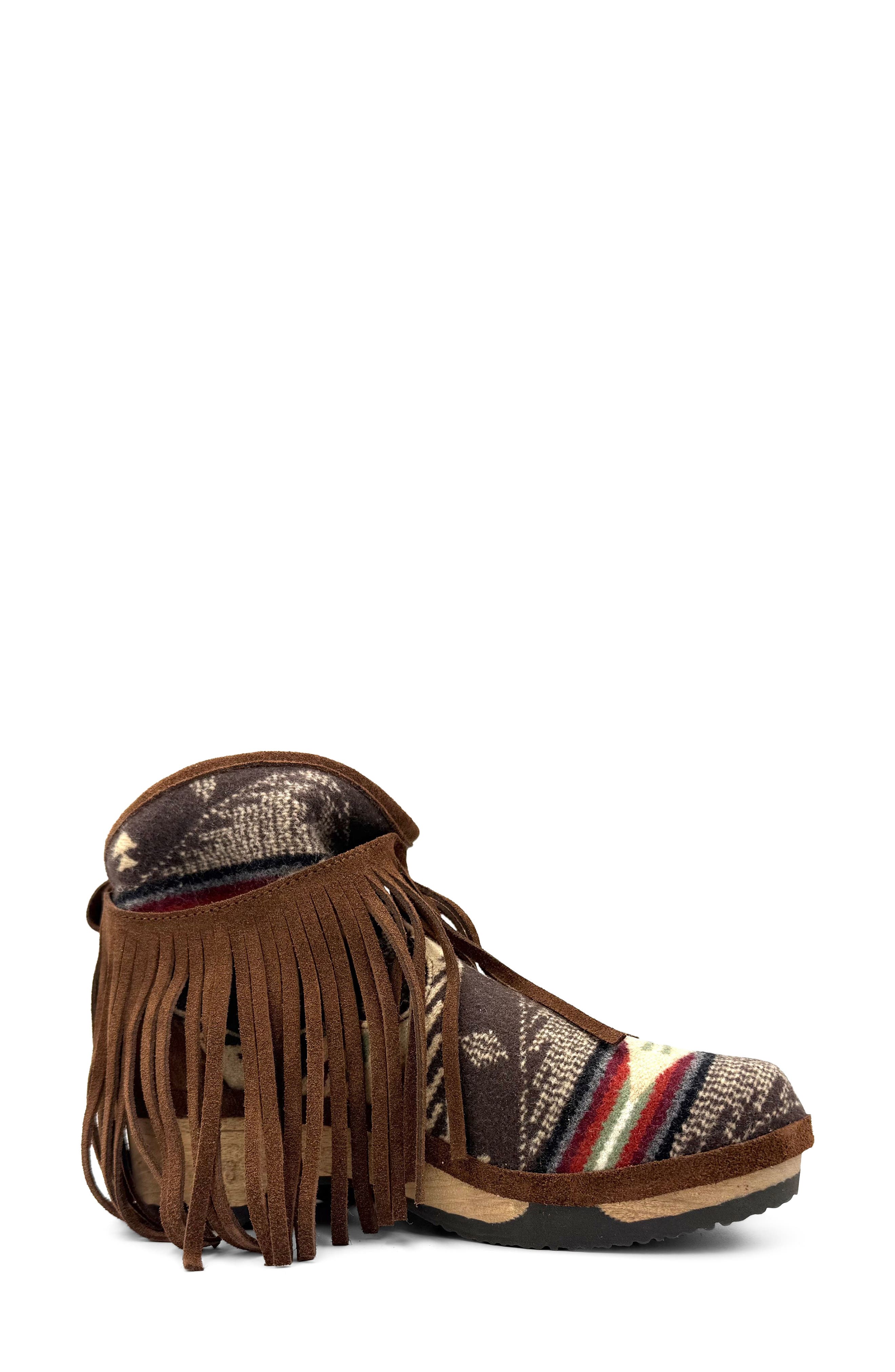 Holly Bootie, Alternate, color, BROWN MULTI