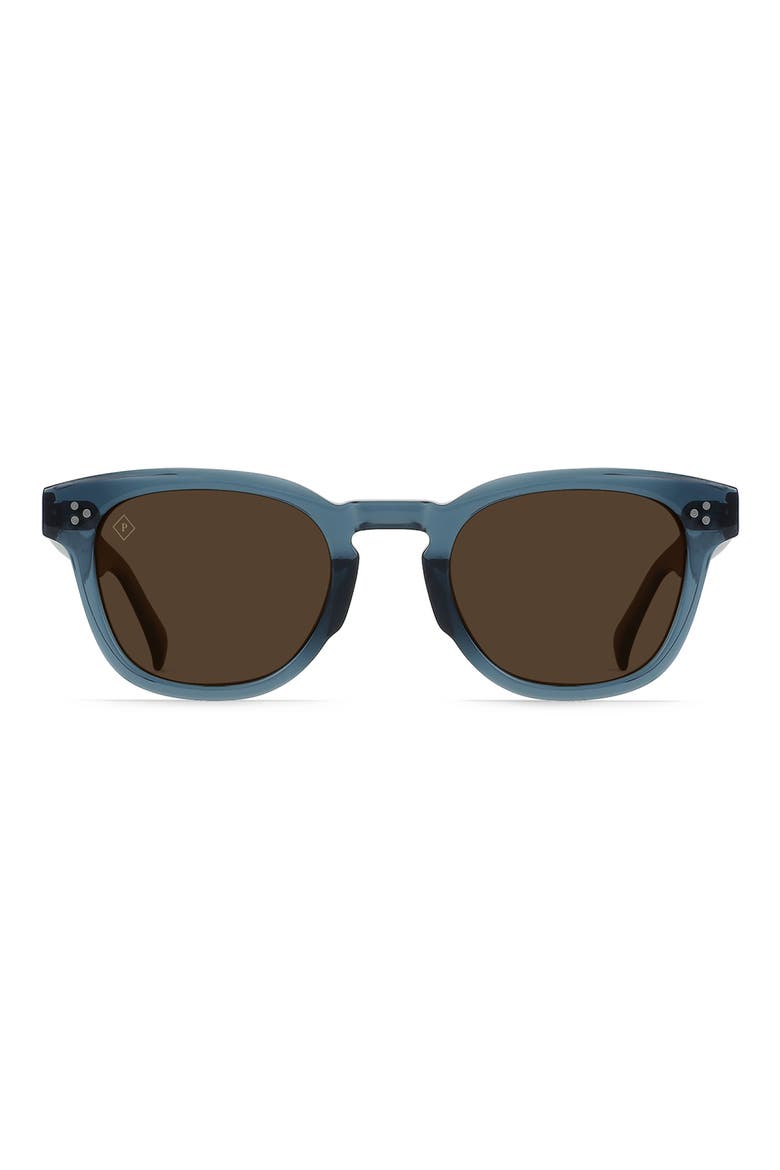 Squire 49mm Polarized Round Sunglasses, Main, color, ABSINTHE/ VIBRANT BROWN POLAR