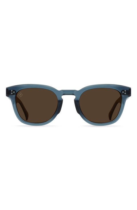 Squire 49mm Polarized Round Sunglasses