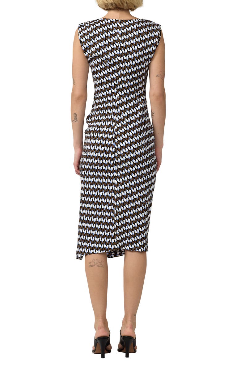 DVF Andie Dot Print Jersey Midi Dress, Alternate, color, Jelly Dot Mini Multi