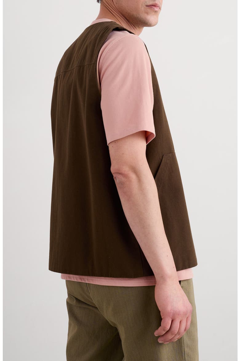 Metern Organic Cotton Vest, Alternate, color, PEPPER