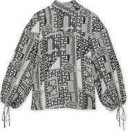 Reiss Harry Tile Print Top