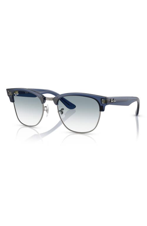 Ray Ban Ray-ban 51mm Gradient Square Sunglasses In Blue Grad