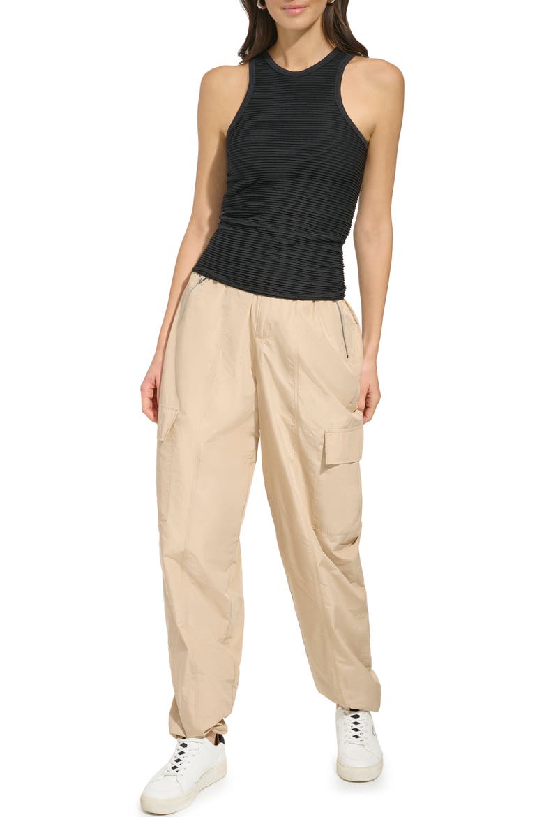 Seamless Rib Tank, Alternate, color, BLACK