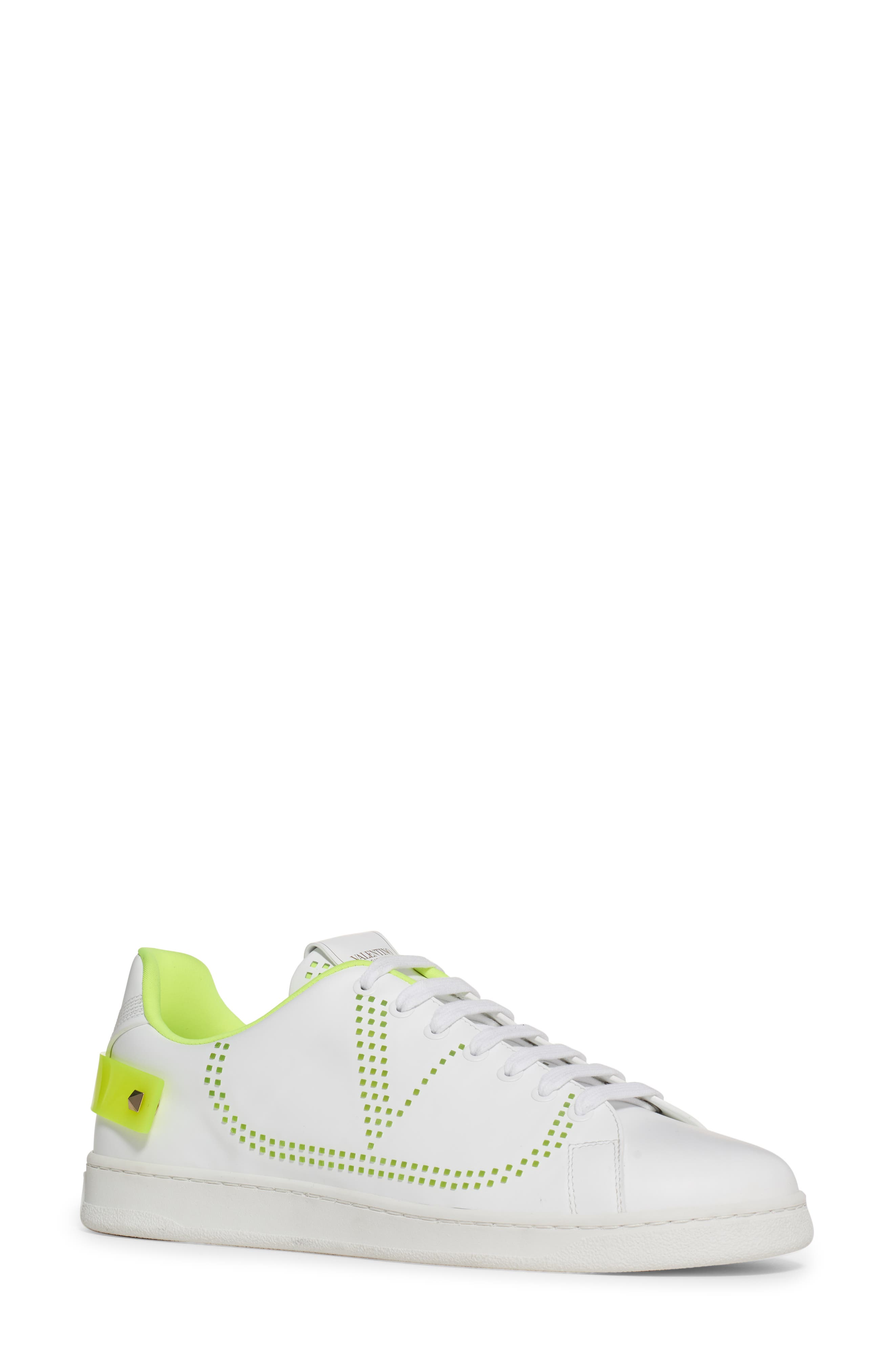 Net V Sneaker, Main, color, YELLOW/ IVORY