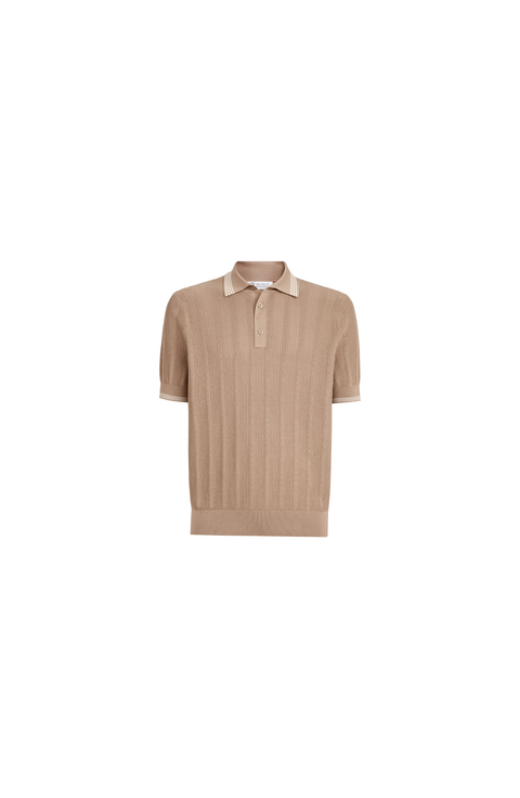 Cotton knit polo