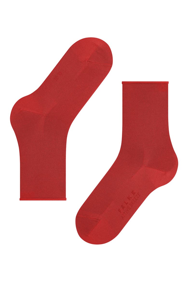 Active Breeze Crew Socks, Alternate, color, SCARLET