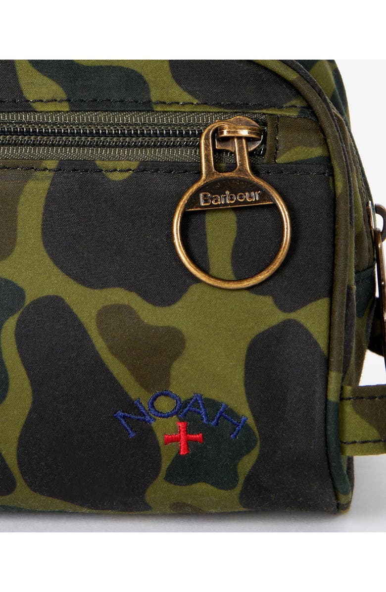 Barbour x Noah Waxed Cotton Toiletry Case, Alternate, color, 