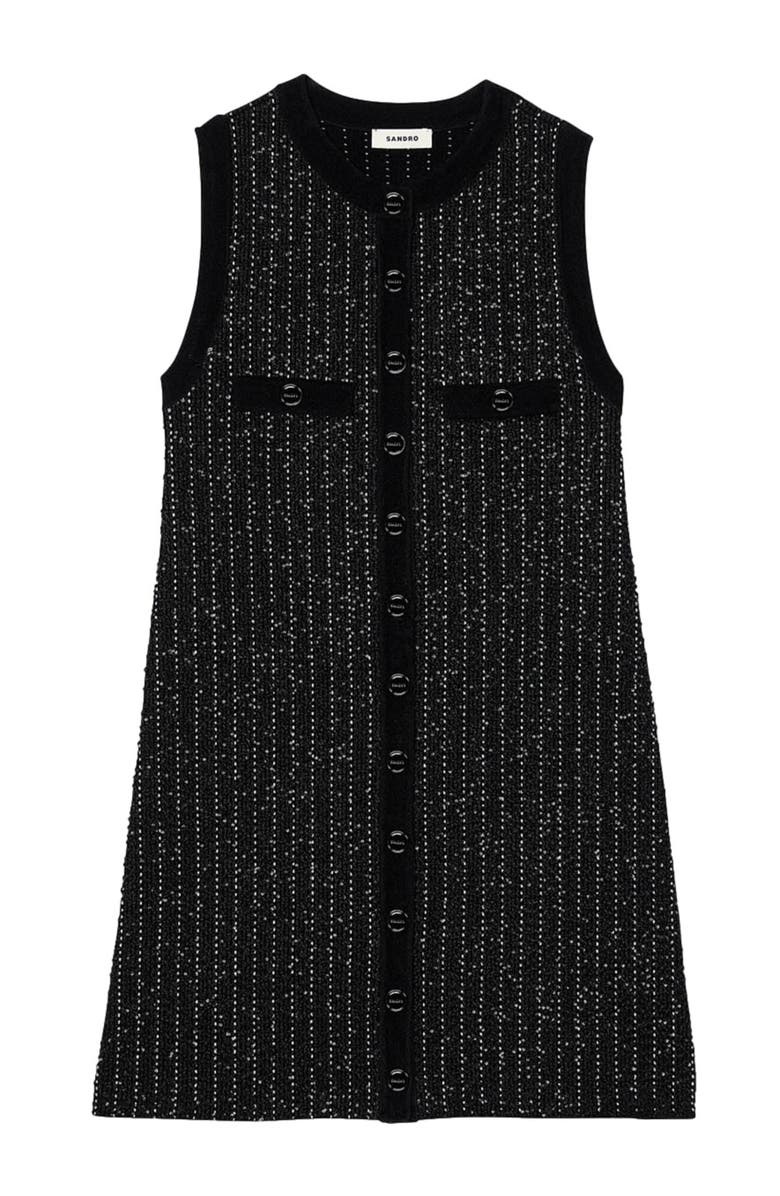 SANDRO Fancy knit dress, Alternate, color, 
