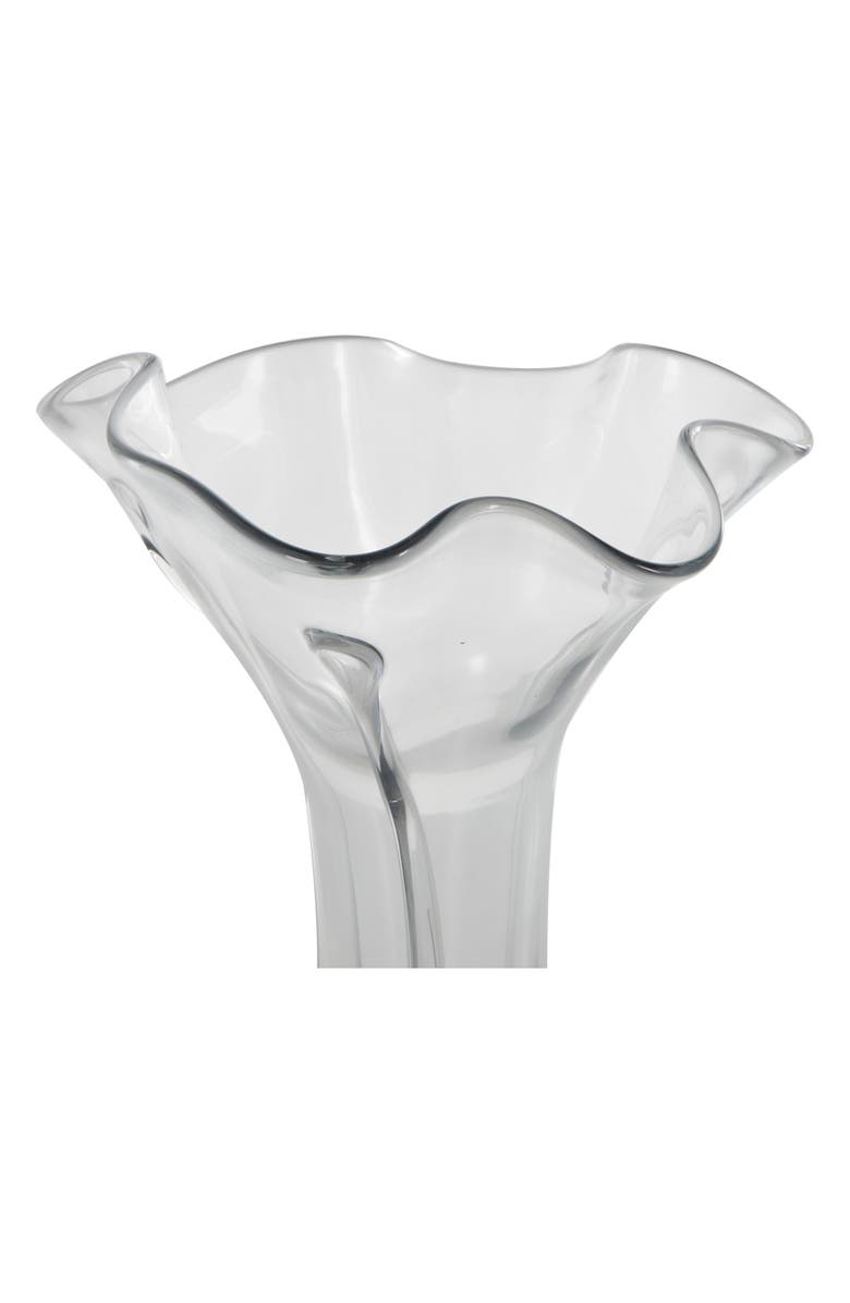 VIVIAN LUNE HOME Clear Glass Vase, Alternate, color, Clear
