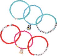 BLUEY Fashion Stretch Bracelet Set, 6 Count