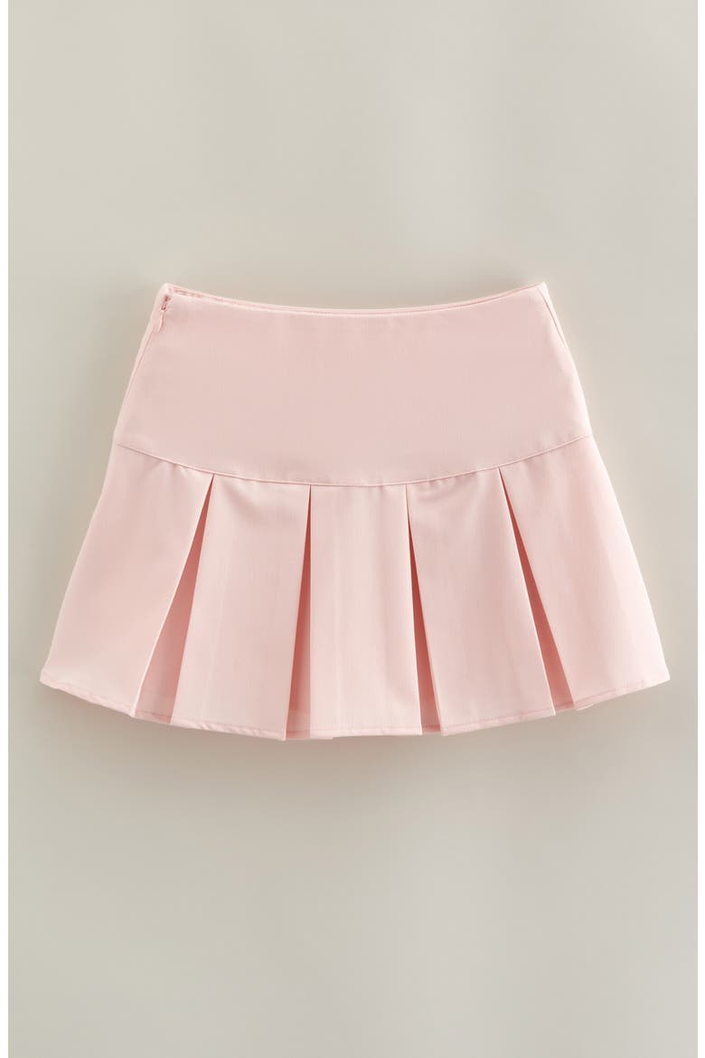 Kids' Bow Accent Pleated Skort, Alternate, color, PINK LOTUS