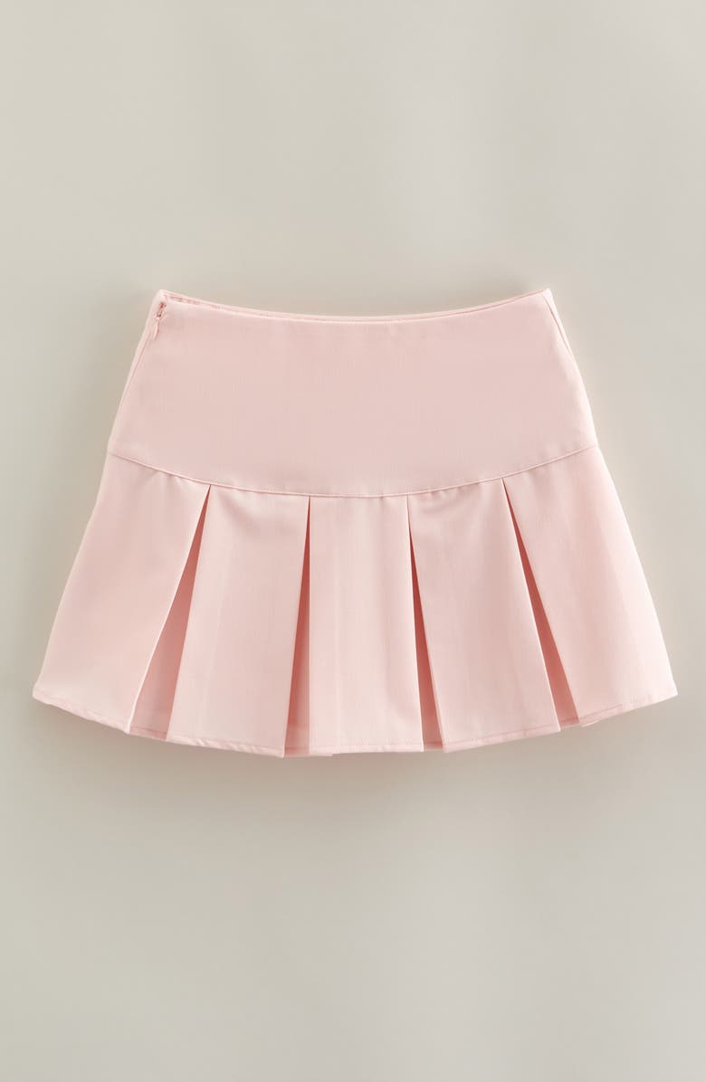 Nordstrom Kids' Bow Accent Pleated Skort, Alternate, color, Pink Lotus