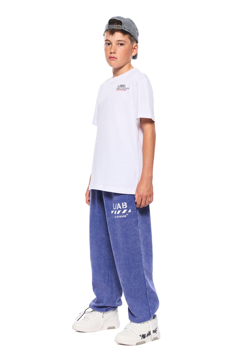 Kids' L./AB Cotton Graphic T-Shirt, Alternate, color, WHITE