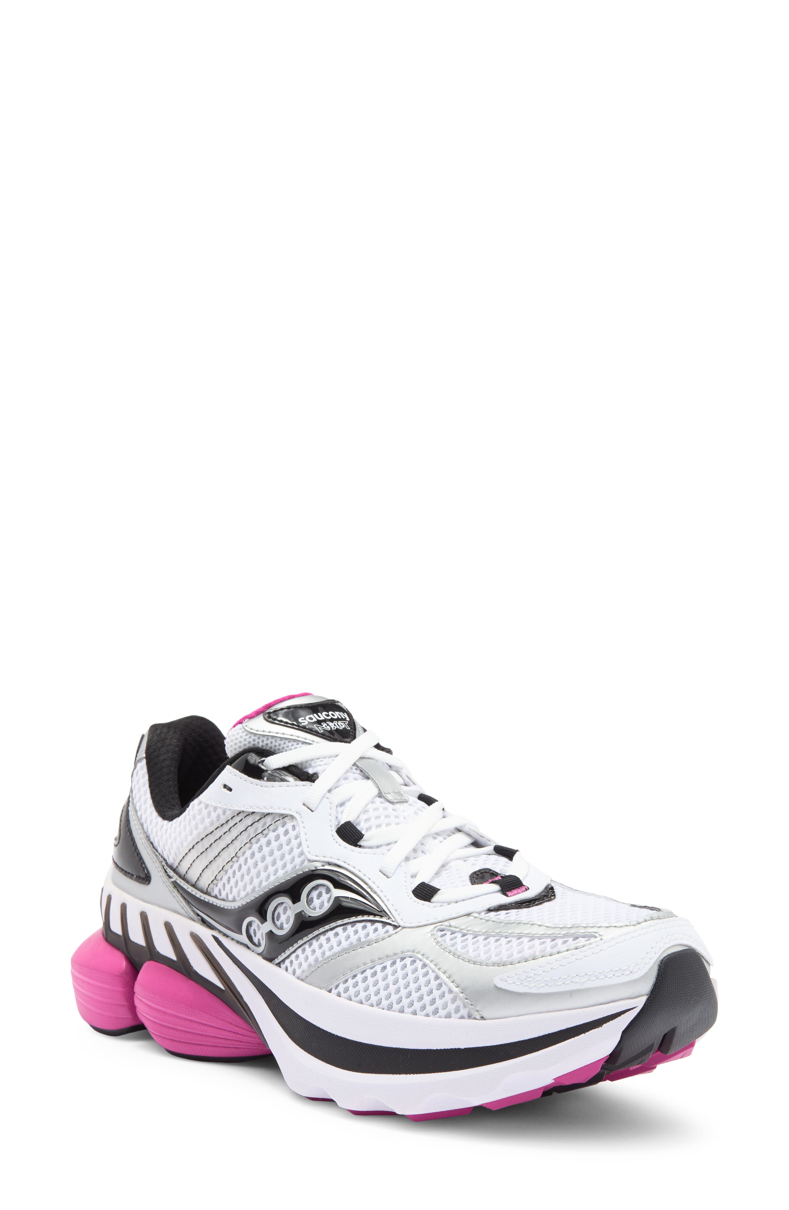 Saucony GRID NXT Sneaker, Main, color, Silver/ Pink