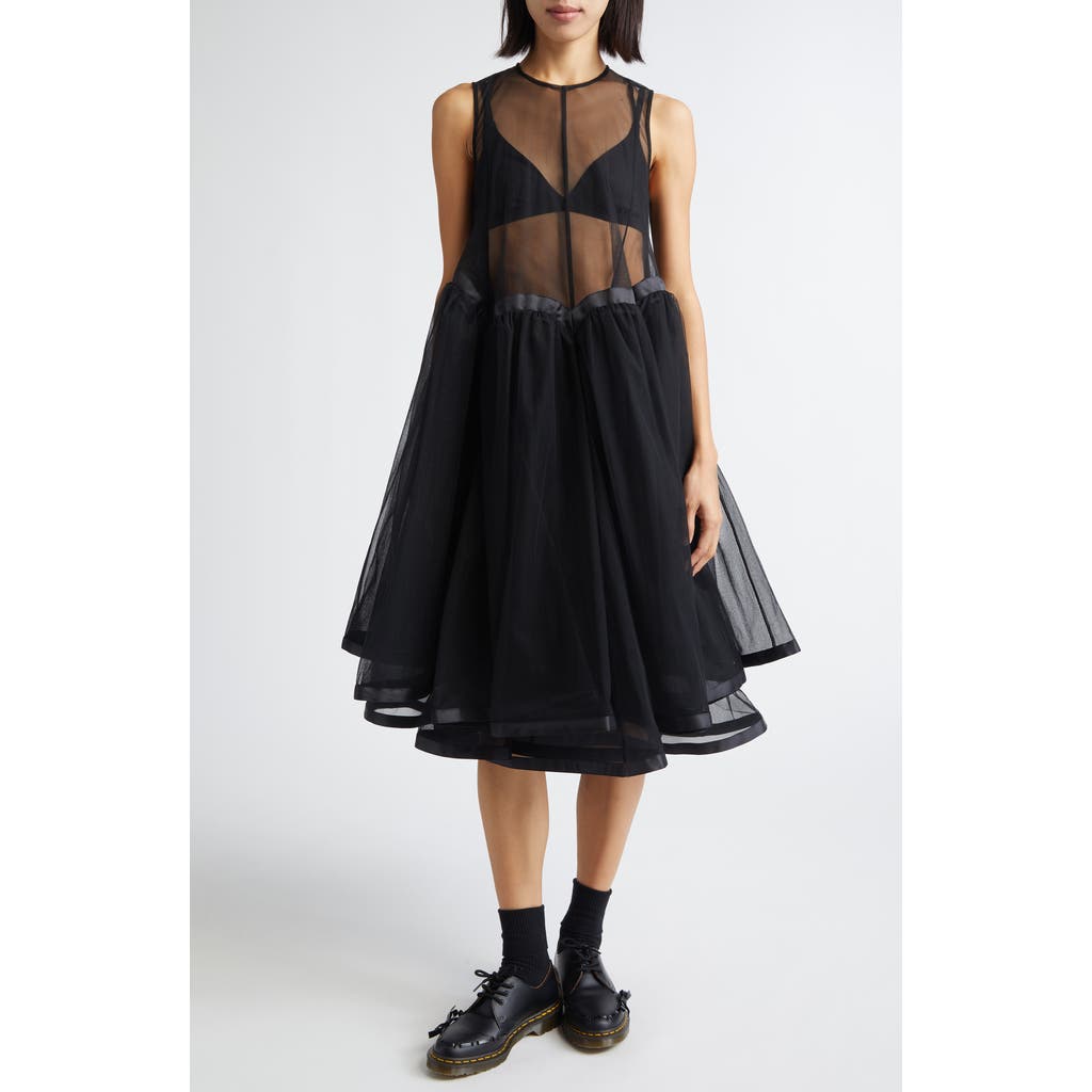 Noir Kei Ninomiya Tulle Dress in Black  product