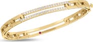 Roberto Coin Navarra Diamond Pavé Extended Link Bangle Bracelet