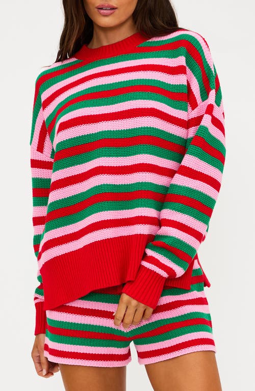 Beach Riot Callie Cotton Sweater In Multi